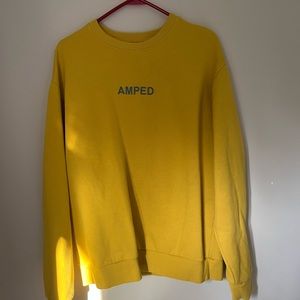 Yellow Forever 21 Amped Crewneck